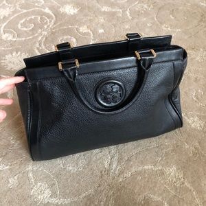 Tory Burch Black Leather Satchel